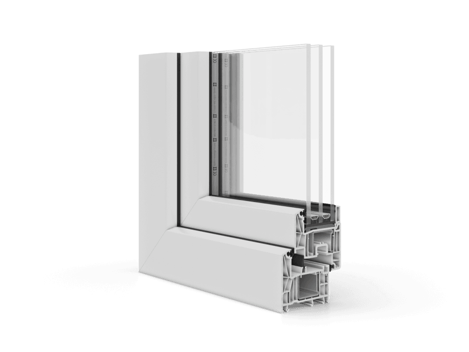 REHAU Rehau Smart 70 sarokmetszet