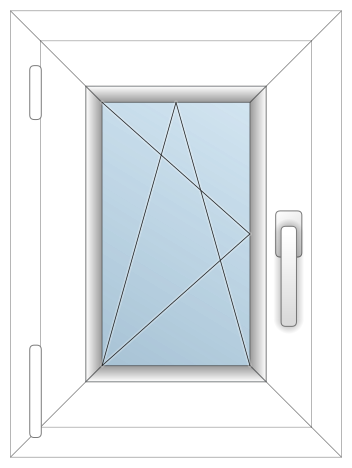 CanDo 430×580 csak nyíló balos 1sz.ablak